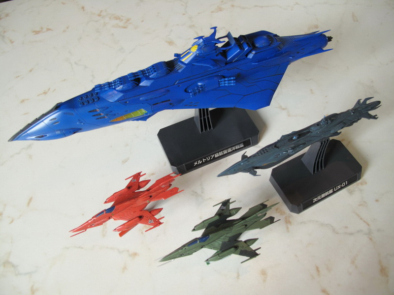 宇宙戰艦2199 1 1000 Garmillas 艦set 3 一天到晚作模型的ms翰